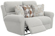 Catnapper - Kellen Power Lay Flat Reclining Loveseat w/Zero Gravity in Ecru/Morocco - 61132-ECRU - GreatFurnitureDeal