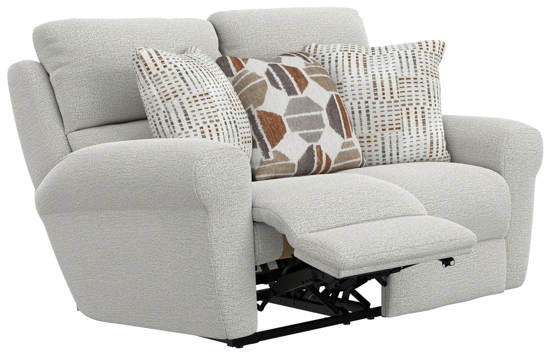 Catnapper - Kellen Power Lay Flat Reclining Loveseat w/Zero Gravity in Ecru/Morocco - 61132-ECRU