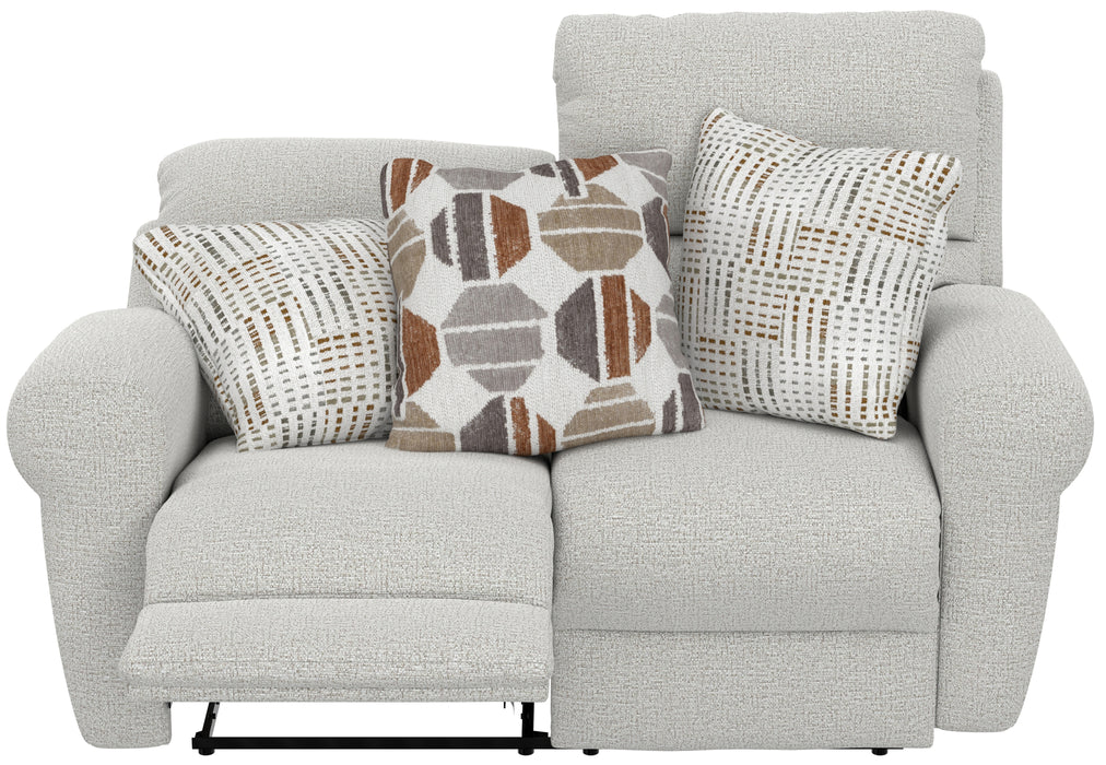 Catnapper - Kellen Power Lay Flat Reclining Loveseat w/Zero Gravity in Ecru/Morocco - 61132-ECRU - GreatFurnitureDeal