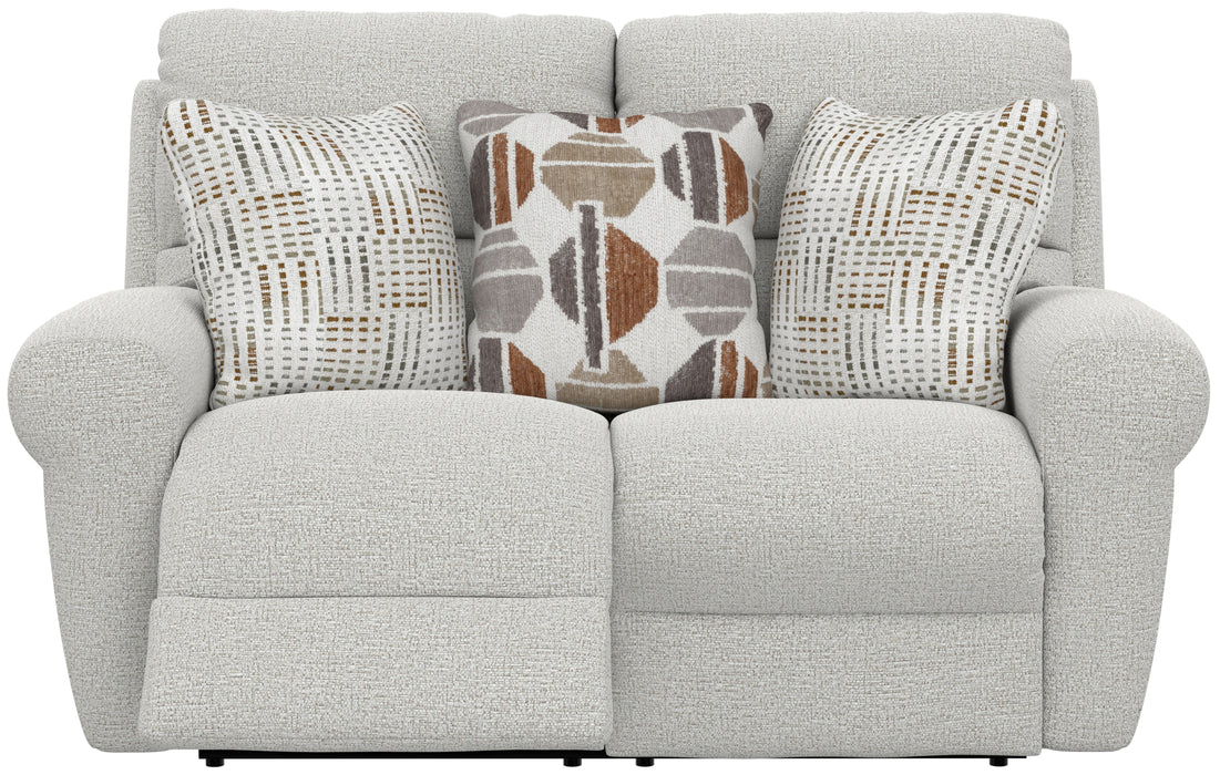 Catnapper - Kellen Power Lay Flat Reclining Loveseat w/Zero Gravity in Ecru/Morocco - 61132-ECRU - GreatFurnitureDeal