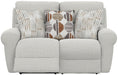 Catnapper - Kellen Power Lay Flat Reclining Loveseat w/Zero Gravity in Ecru/Morocco - 61132-ECRU - GreatFurnitureDeal