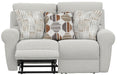 Catnapper - Kellen Power Lay Flat Reclining Loveseat w/Zero Gravity in Ecru/Morocco - 61132-ECRU - GreatFurnitureDeal