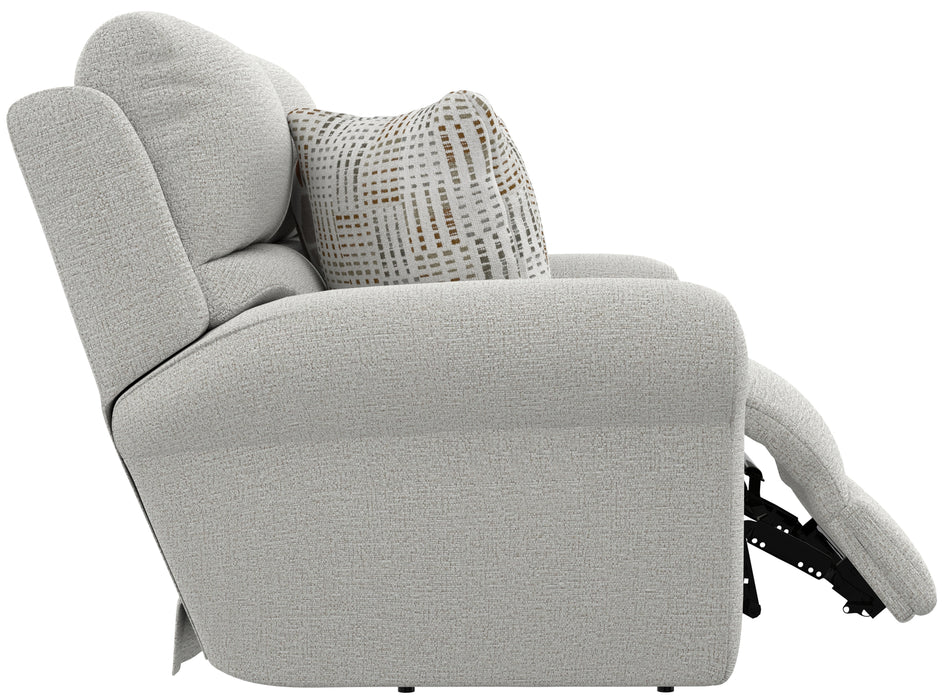 Catnapper - Kellen Power Lay Flat Reclining Loveseat w/Zero Gravity in Ecru/Morocco - 61132-ECRU - GreatFurnitureDeal