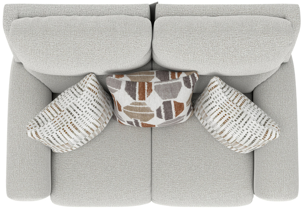 Catnapper - Kellen Lay Flat Reclining Loveseat in Ecru/Morocco - 1132-ECRU