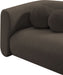 Meridian Furniture - Abbington 91" Brown Boucle Fabric Upholstered Sofa - 113Brown-S - GreatFurnitureDeal