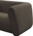 Meridian Furniture - Abbington 91" Brown Boucle Fabric Upholstered Sofa - 113Brown-S - GreatFurnitureDeal