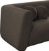 Meridian Furniture - Abbington 91" Brown Boucle Fabric Upholstered Sofa - 113Brown-S - GreatFurnitureDeal