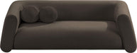 Meridian Furniture - Abbington 91" Brown Boucle Fabric Upholstered Sofa - 113Brown-S - GreatFurnitureDeal