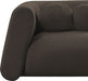 Meridian Furniture - Abbington 91" Brown Boucle Fabric Upholstered Sofa - 113Brown-S - GreatFurnitureDeal