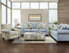 Southern Home Furnishings - The Labyrinth Starter Sky 3 Piece Living Room Set in Blue - 1140-1141-502 - GreatFurnitureDeal