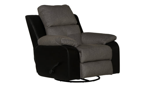 Catnapper - Felix Swivel Glider Recliner in Black/Granite - 1140-5-BLACK - GreatFurnitureDeal