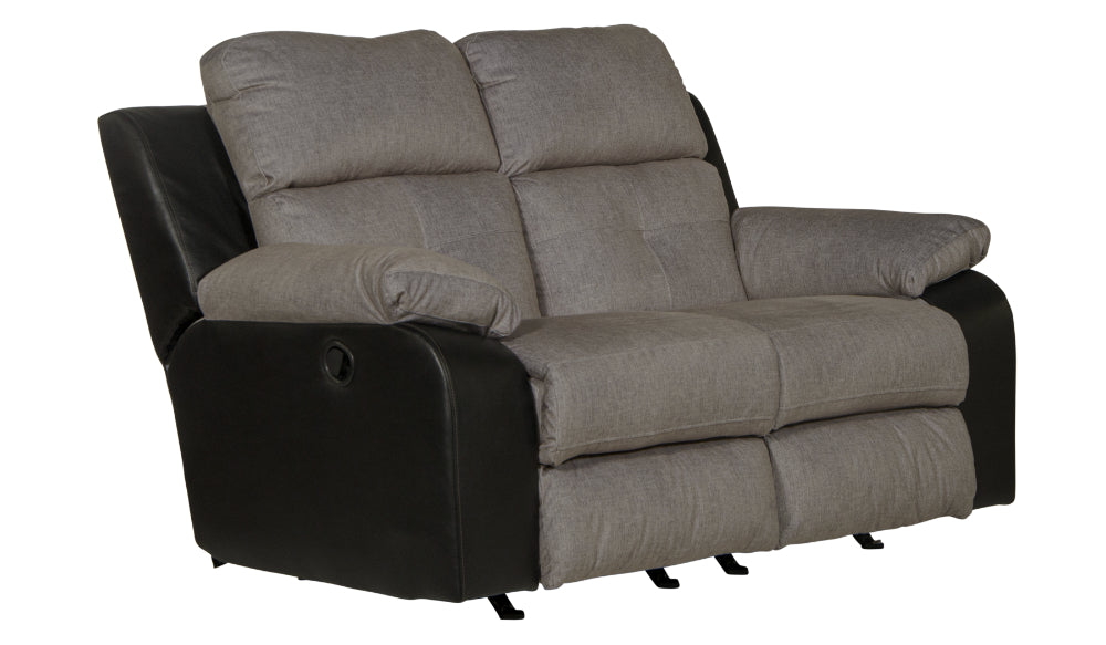 Catnapper - Felix 3 Piece Reclining Living Room Set in Black/Granite - 11445-42-40-BLACK - GreatFurnitureDeal