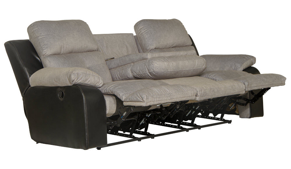 Catnapper - Felix 3 Piece Reclining Living Room Set in Black/Granite - 11445-42-40-BLACK - GreatFurnitureDeal