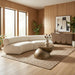Meridian Furniture - Bale 108" Cream Chenille Fabric Upholstered 2 pc. Sectional - 114Cream-S2A - GreatFurnitureDeal
