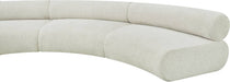 Meridian Furniture - Bale 202" Cream Chenille Fabric Upholstered 9 pc. Sectional - 114Cream-S9A - GreatFurnitureDeal