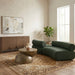 Meridian Furniture - Bale 108" Green Chenille Fabric Upholstered 2 pc. Sectional - 114Green-S2B - GreatFurnitureDeal