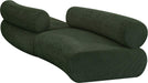 Meridian Furniture - Bale 108" Green Chenille Fabric Upholstered 2 pc. Sectional - 114Green-S2B - GreatFurnitureDeal