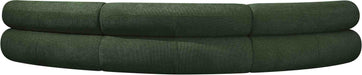 Meridian Furniture - Bale 152" Green Chenille Fabric Upholstered 3 pc. Sectional - 114Green-S3A - GreatFurnitureDeal