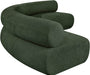 Meridian Furniture - Bale 152" Green Chenille Fabric Upholstered 3 pc. Sectional - 114Green-S3A - GreatFurnitureDeal