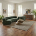 Meridian Furniture - Bale 202" Green Chenille Fabric Upholstered 4 pc. Sectional - 114Green-S4B - GreatFurnitureDeal