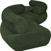 Meridian Furniture - Bale 202" Green Chenille Fabric Upholstered 4 pc. Sectional - 114Green-S4B - GreatFurnitureDeal