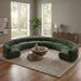 Meridian Furniture - Bale 202" Green Chenille Fabric Upholstered 8 pc. Sectional - 114Green-S8A - GreatFurnitureDeal