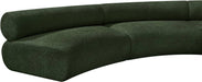 Meridian Furniture - Bale 202" Green Chenille Fabric Upholstered 9 pc. Sectional - 114Green-S9A - GreatFurnitureDeal
