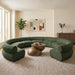 Meridian Furniture - Bale 202" Green Chenille Fabric Upholstered 9 pc. Sectional - 114Green-S9A - GreatFurnitureDeal