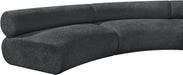 Meridian Furniture - Bale 202" Grey Chenille Fabric Upholstered 10 pc. Sectional - 114Grey-S10A - GreatFurnitureDeal