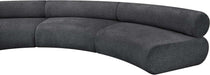Meridian Furniture - Bale 202" Grey Chenille Fabric Upholstered 10 pc. Sectional - 114Grey-S10A - GreatFurnitureDeal