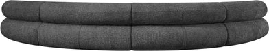 Meridian Furniture - Bale 183" Grey Chenille Fabric Upholstered 4 pc. Sectional - 114Grey-S4A - GreatFurnitureDeal