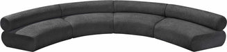 Meridian Furniture - Bale 183" Grey Chenille Fabric Upholstered 4 pc. Sectional - 114Grey-S4A - GreatFurnitureDeal