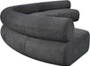 Meridian Furniture - Bale 183" Grey Chenille Fabric Upholstered 4 pc. Sectional - 114Grey-S4A - GreatFurnitureDeal