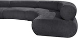 Meridian Furniture - Bale 183" Grey Chenille Fabric Upholstered 4 pc. Sectional - 114Grey-S4A - GreatFurnitureDeal