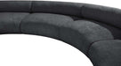 Meridian Furniture - Bale 183" Grey Chenille Fabric Upholstered 4 pc. Sectional - 114Grey-S4A - GreatFurnitureDeal