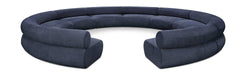 Meridian Furniture - Bale 202" Navy Chenille Fabric Upholstered 10 pc. Sectional - 114Navy-S10A - GreatFurnitureDeal