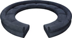 Meridian Furniture - Bale 202" Navy Chenille Fabric Upholstered 10 pc. Sectional - 114Navy-S10A - GreatFurnitureDeal