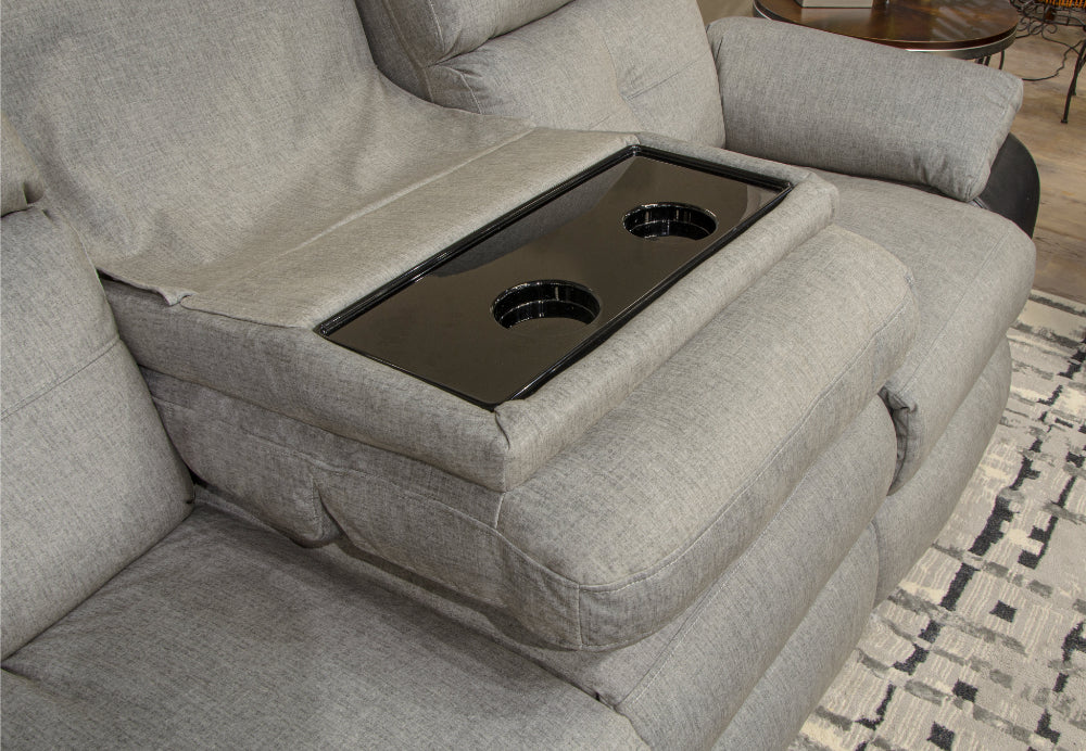 Catnapper - Felix 3 Piece Reclining Living Room Set in Black/Granite - 11445-42-40-BLACK - GreatFurnitureDeal