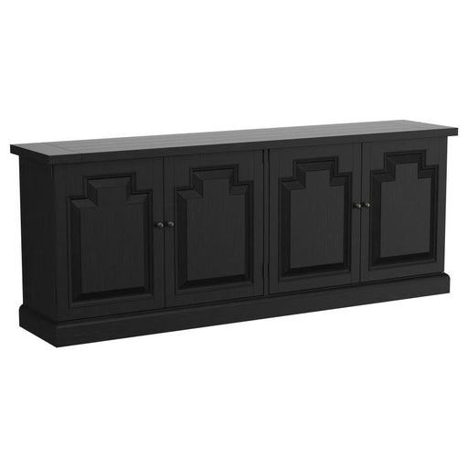 Coaster Furniture - Florence 4-Door Dining Sideboard Buffet Distressed Black - 115535 - GreatFurnitureDeal