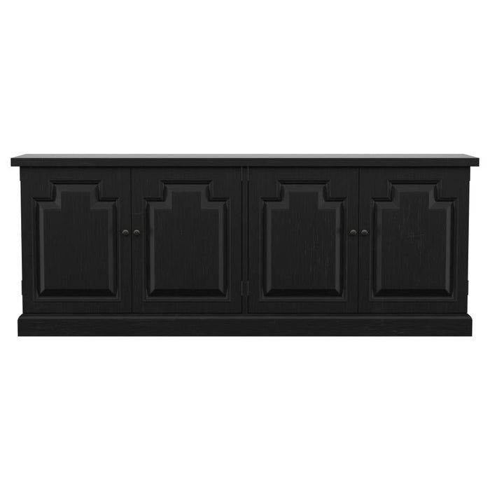 Coaster Furniture - Florence 4-Door Dining Sideboard Buffet Distressed Black - 115535 - GreatFurnitureDeal
