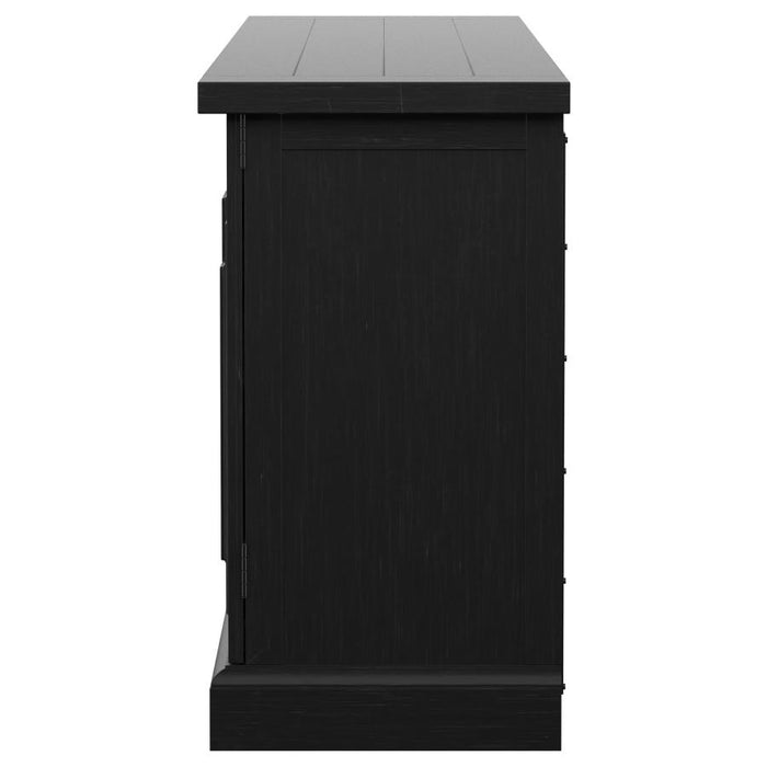 Coaster Furniture - Florence 4-Door Dining Sideboard Buffet Distressed Black - 115535 - GreatFurnitureDeal