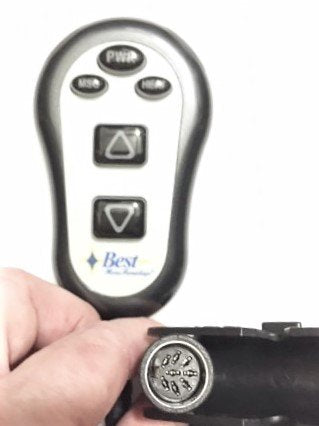Inseat - Replacement Remote for Power Chairs w/ Heat and Massage (8 pin female ) - 11690U27