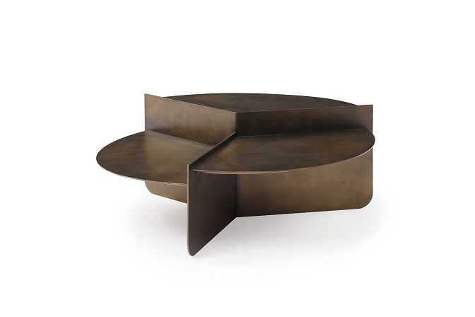 VIG Furniture - Modrest Kyuss - Modern Antique Brass Coffee Table - VGVC-CT2153