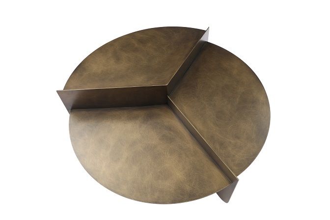 VIG Furniture - Modrest Kyuss - Modern Antique Brass Coffee Table - VGVC-CT2153