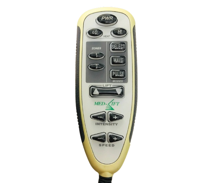 Inseat - Med-Lift Relaxor Replacement Remote for Lift Chairs w/ Heat and Massage (8 pin female) -  11700U27-30 - GreatFurnitureDeal