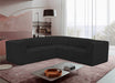 Meridian Furniture - Ollie 98" Black Boucle Fabric Upholstered 5pc. Sectional - 118Black-Sec5B - GreatFurnitureDeal