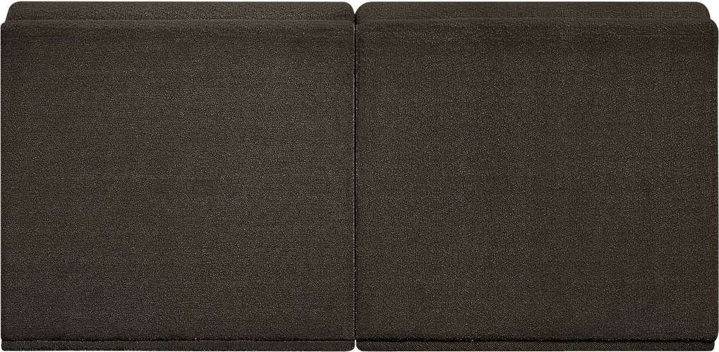 Meridian Furniture - Ollie 60" Brown Boucle Fabric Upholstered 2pc. Armless Loveseat - 118Brown-S60 - GreatFurnitureDeal