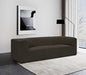 Meridian Furniture - Ollie 98" Brown Boucle Fabric Upholstered 3pc. Sofa - 118Brown-S98 - GreatFurnitureDeal