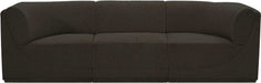 Meridian Furniture - Ollie 98" Brown Boucle Fabric Upholstered 3pc. Sofa - 118Brown-S98 - GreatFurnitureDeal