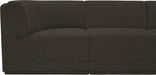 Meridian Furniture - Ollie 98" Brown Boucle Fabric Upholstered 3pc. Sofa - 118Brown-S98 - GreatFurnitureDeal